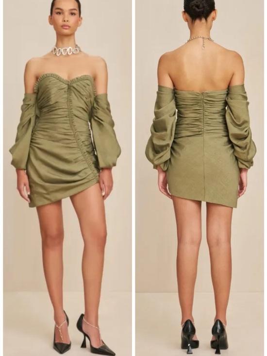 cult gaia Dresses & Skirts - Cult Gaia Divida Mini Dress in Tea Green SZ US 4 NWT